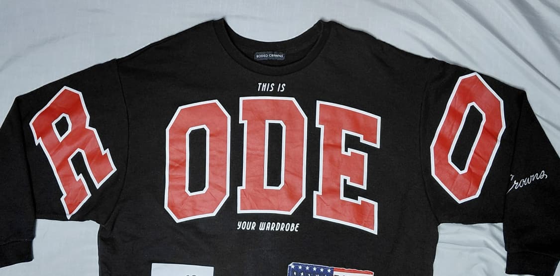 [FREE/무료배송] RODEO CROWNS 빅로고 그래픽 오버핏 맨투맨 상품이미지8
