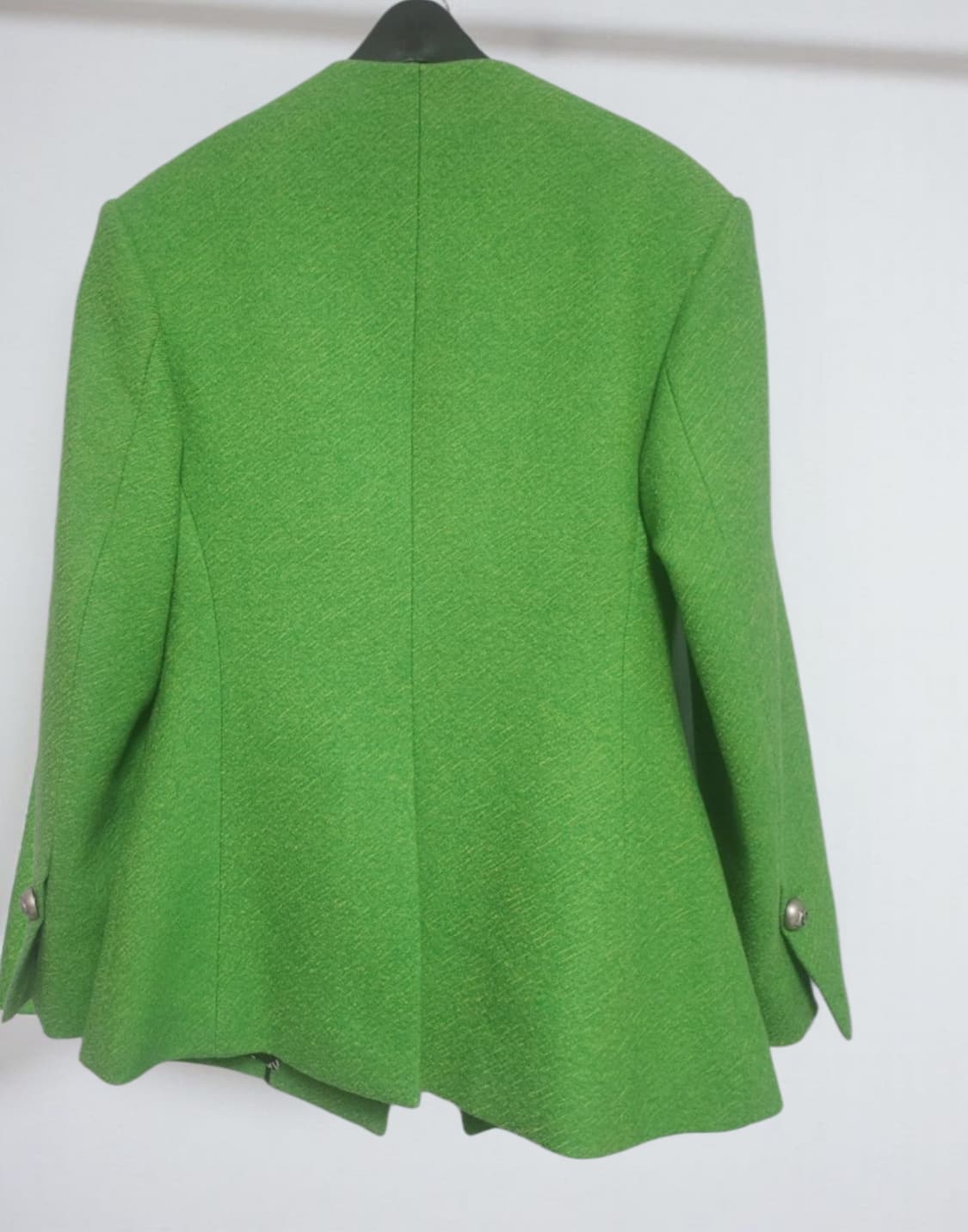 한소희 착용 럭키슈에뜨 그린 울 더블자켓 36사이즈 상품이미지3