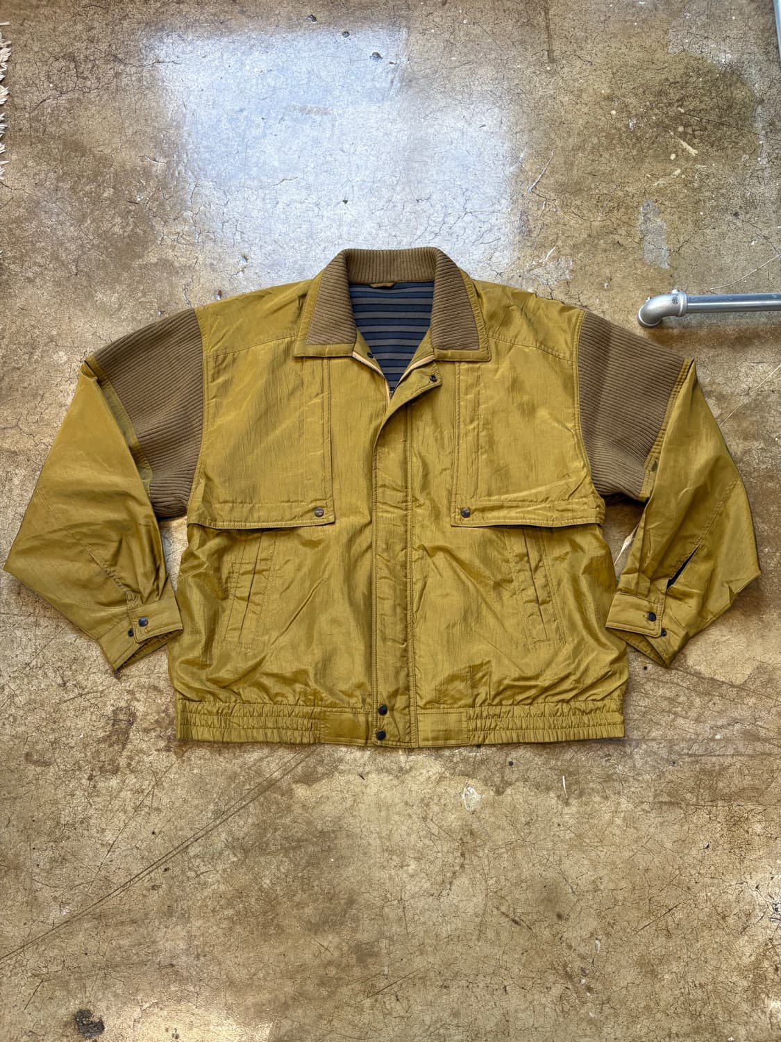 JPN 나일론 블루종 집업 재킷 상품이미지3