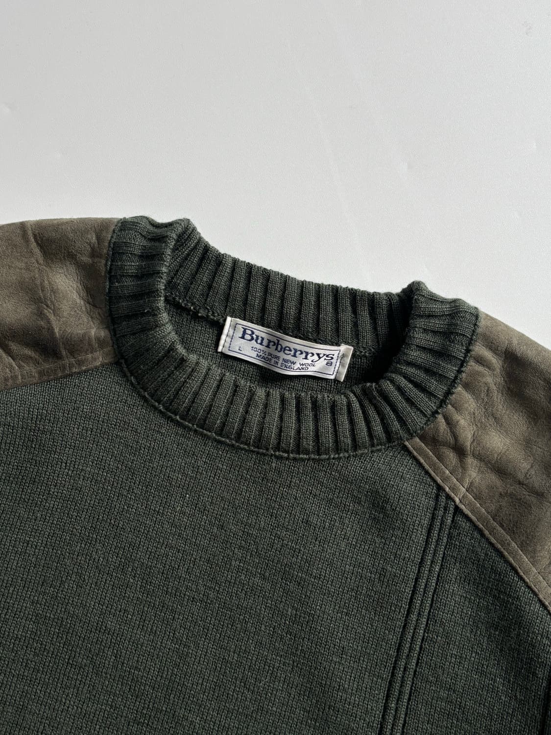 Burberry 버버리 90s 코만도 카키 니트 상품이미지4