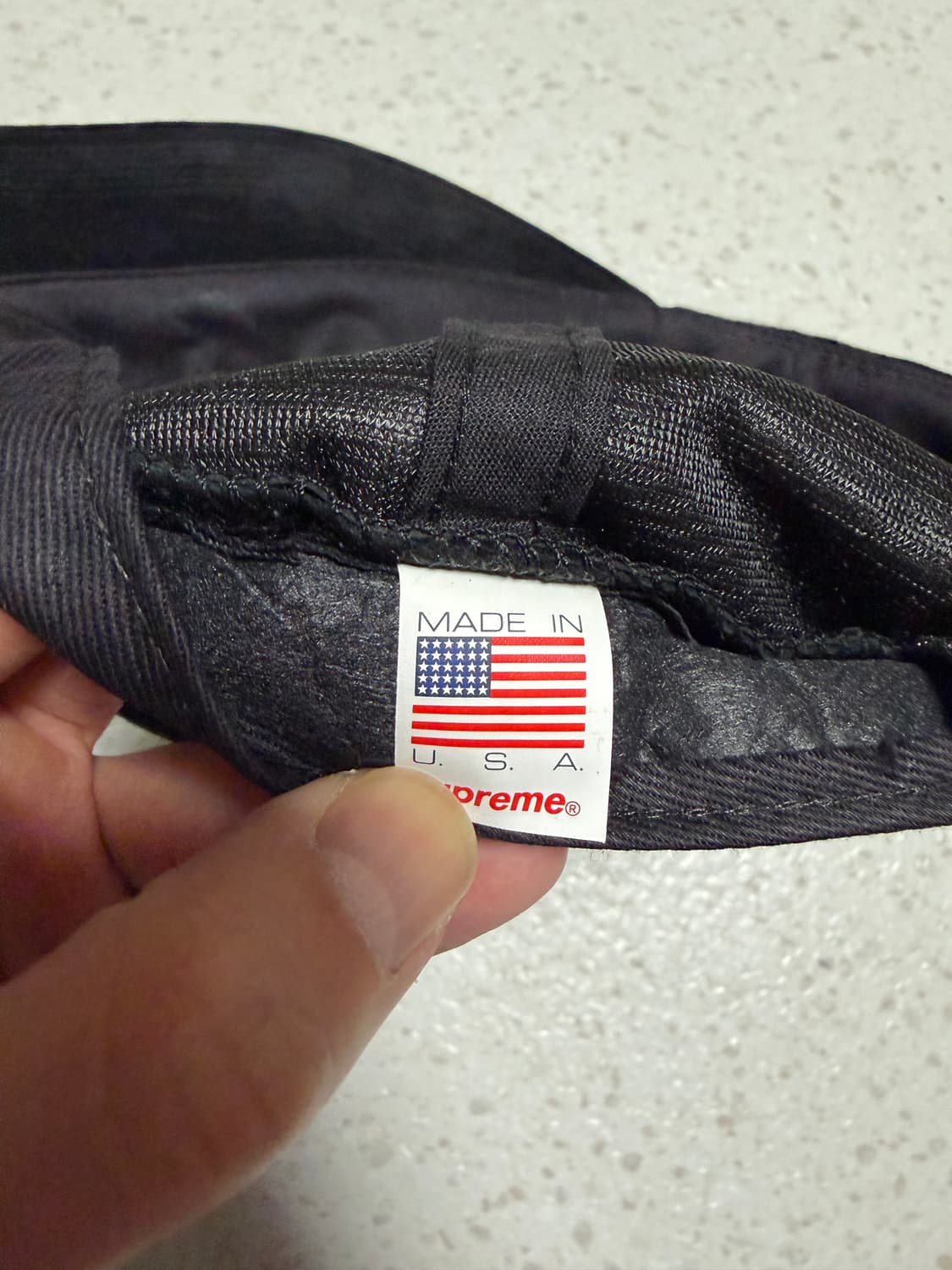 슈프림 코듀로이 캠프캡 블랙 상품이미지3