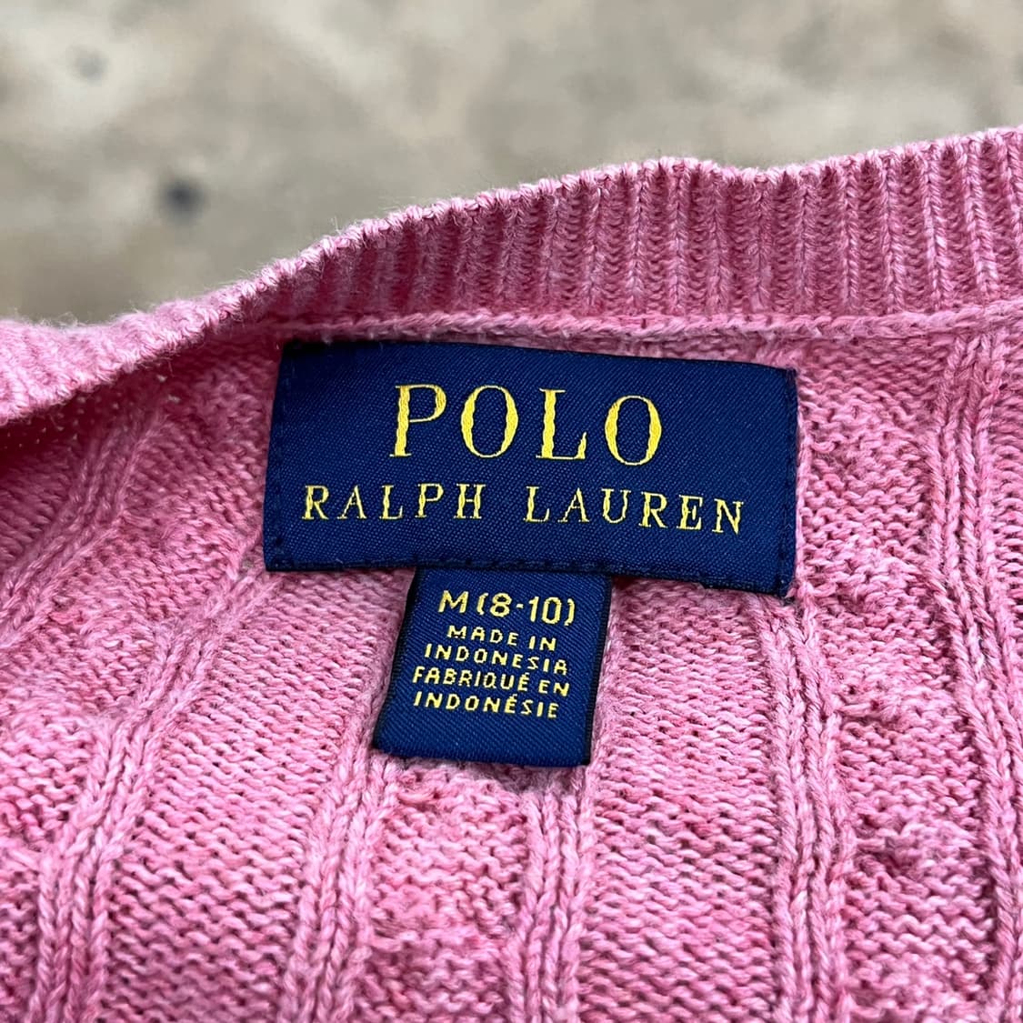 폴로 랄프로렌 핑크 니트 가디건  상품이미지3
