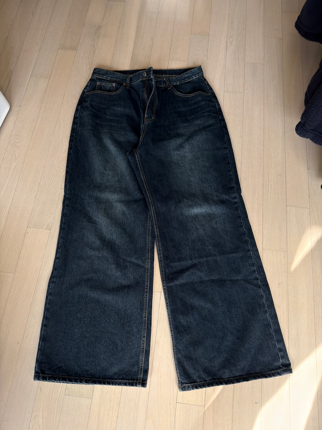 주앙옴므 / 리파인드 와이드 데님 / 다크블루 / L 상품이미지3