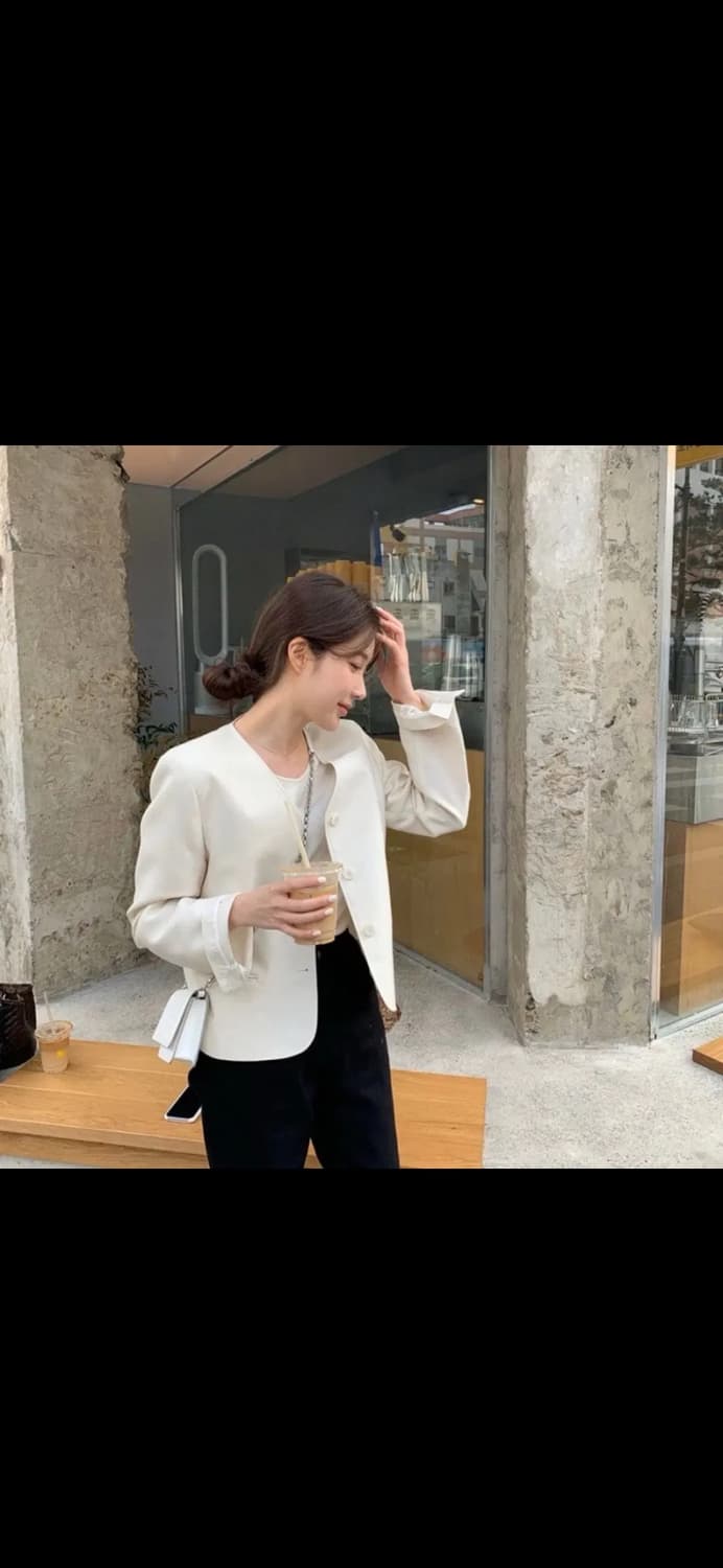 새상품 riette 리에뜨 아이보리 자켓 상품이미지2