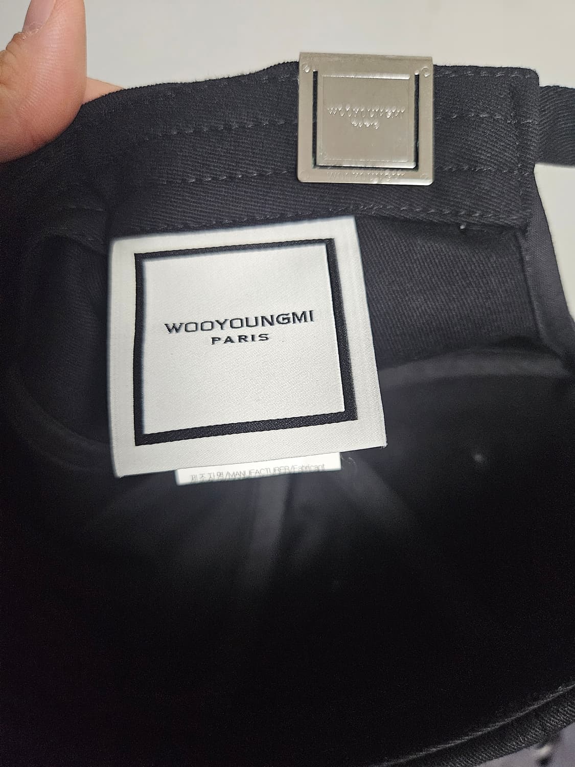 우영미 자수 볼캡 블랙  상품이미지6