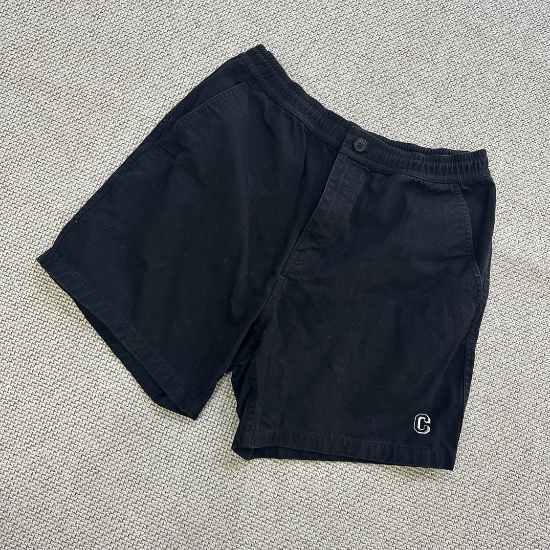 L 커버낫 블랙 면 반바지 0421D 상품이미지1