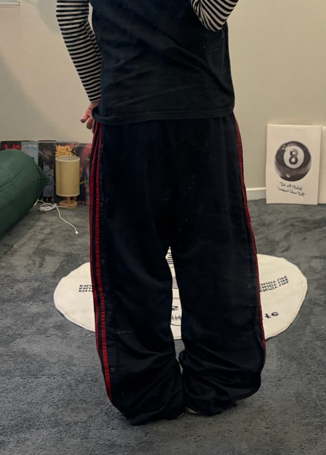 90s ADIDAS 올드스쿨 사이드버튼 져지 트랙팬츠 상품이미지3