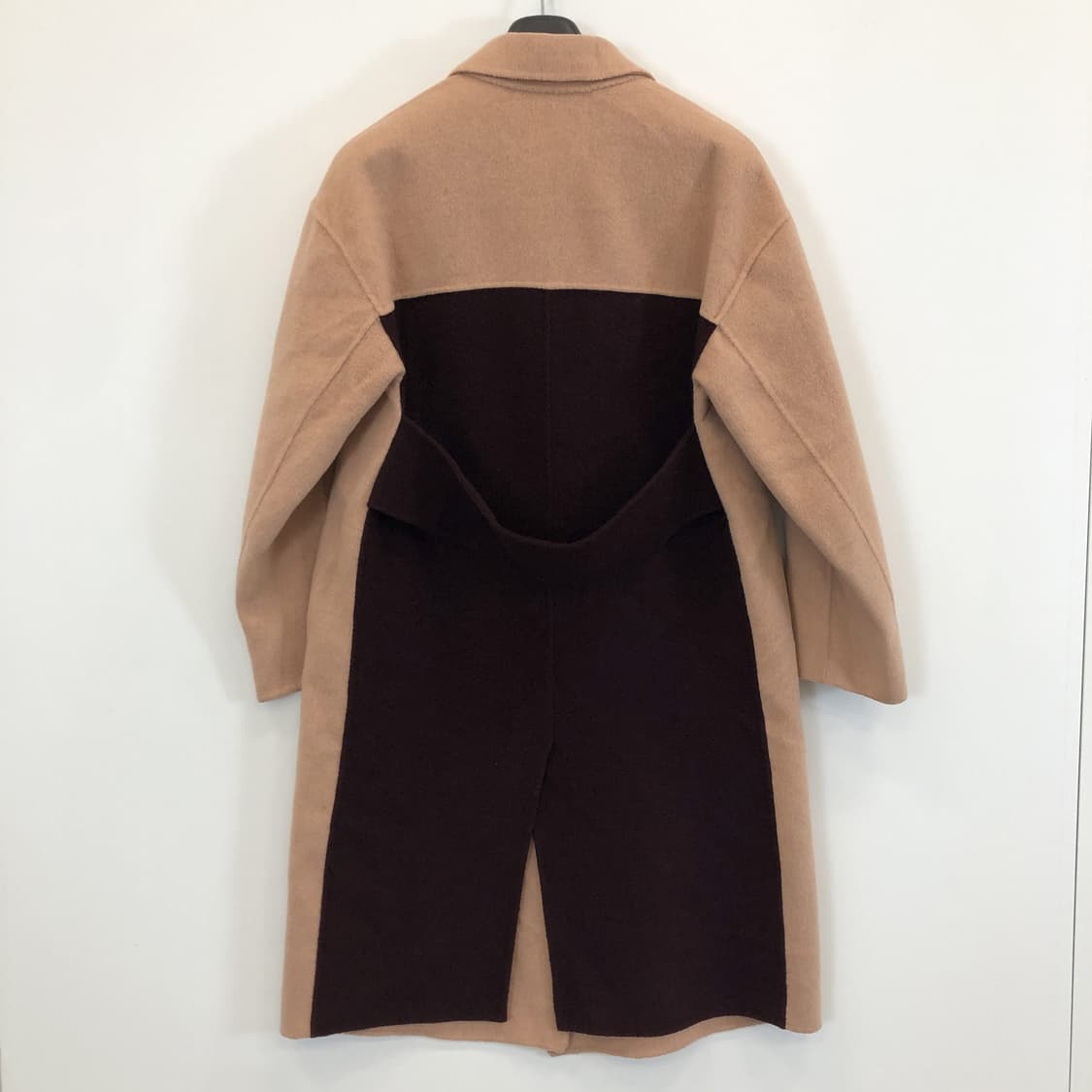 오즈세컨 한섬 캐시미어 코트 85-96-160 컬러배색  상품이미지4