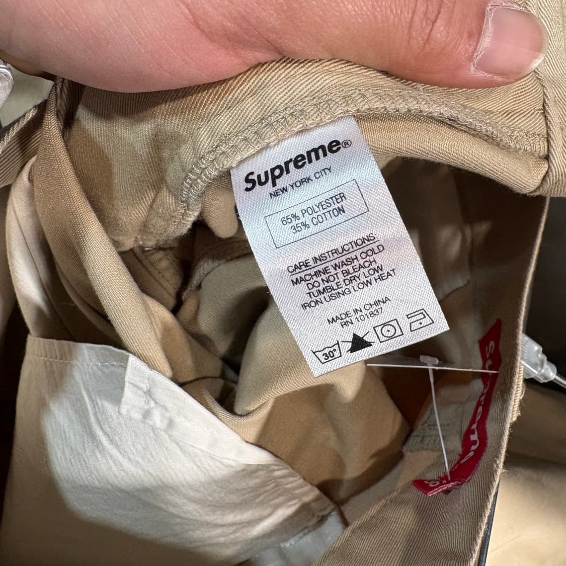 [36] SUPREME 슈프림 베이지 면바지 상품이미지7