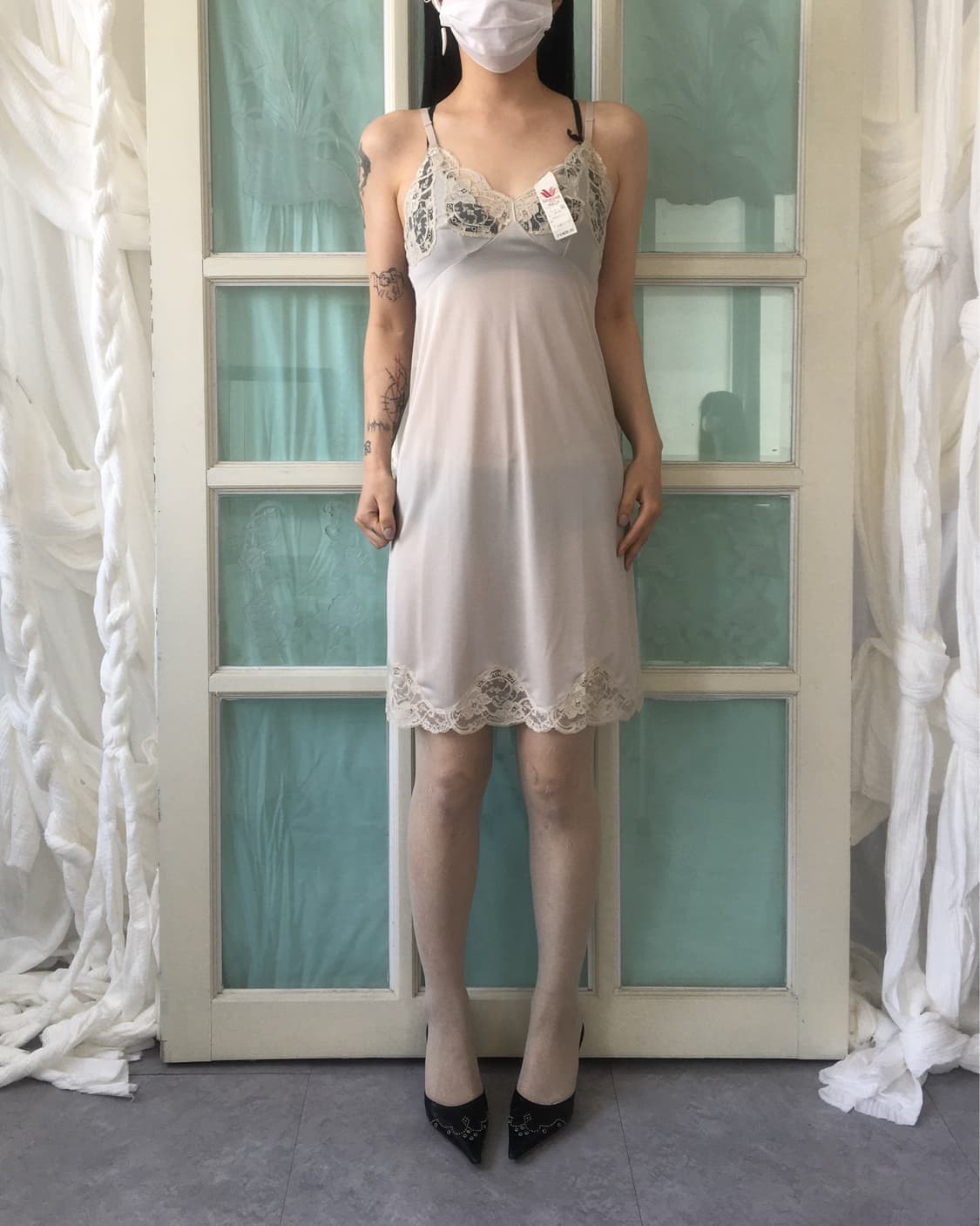 Lace point slip onepiece 상품이미지9