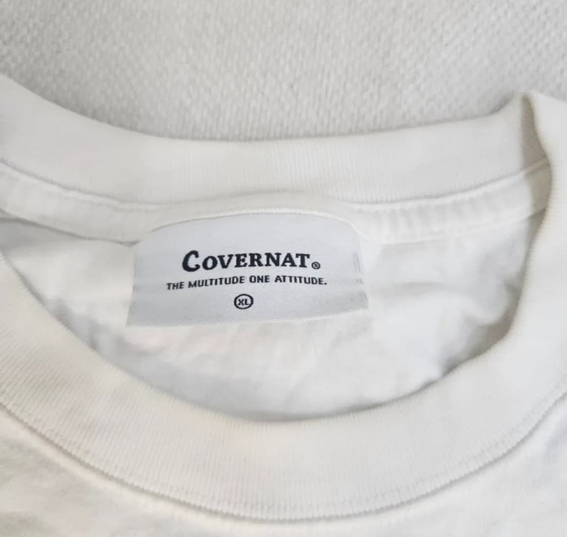 XL 커버낫 화이트 반팔티 0303Y 상품이미지3