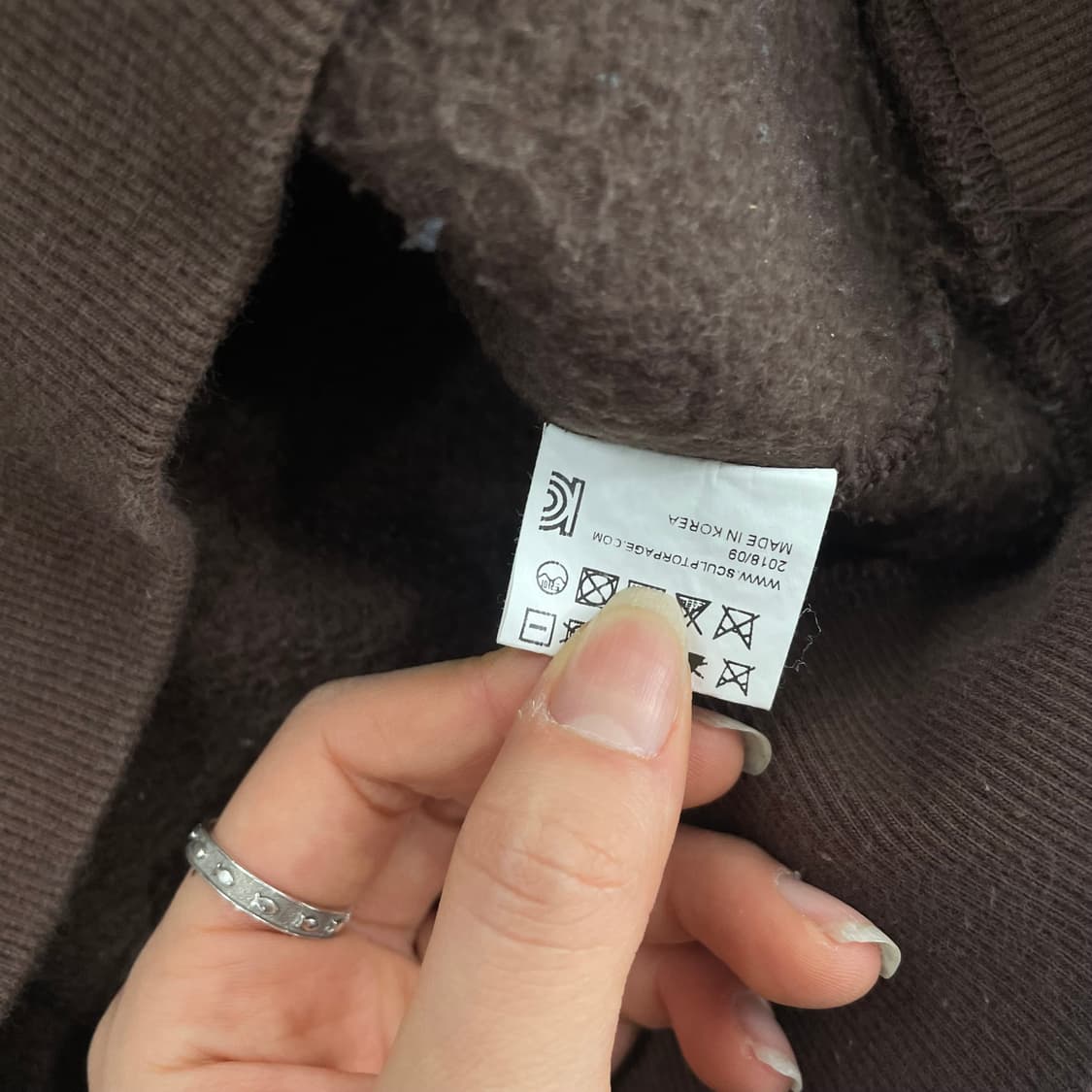 Sculptor 스컬프터 브라운 맨투맨  상품이미지6