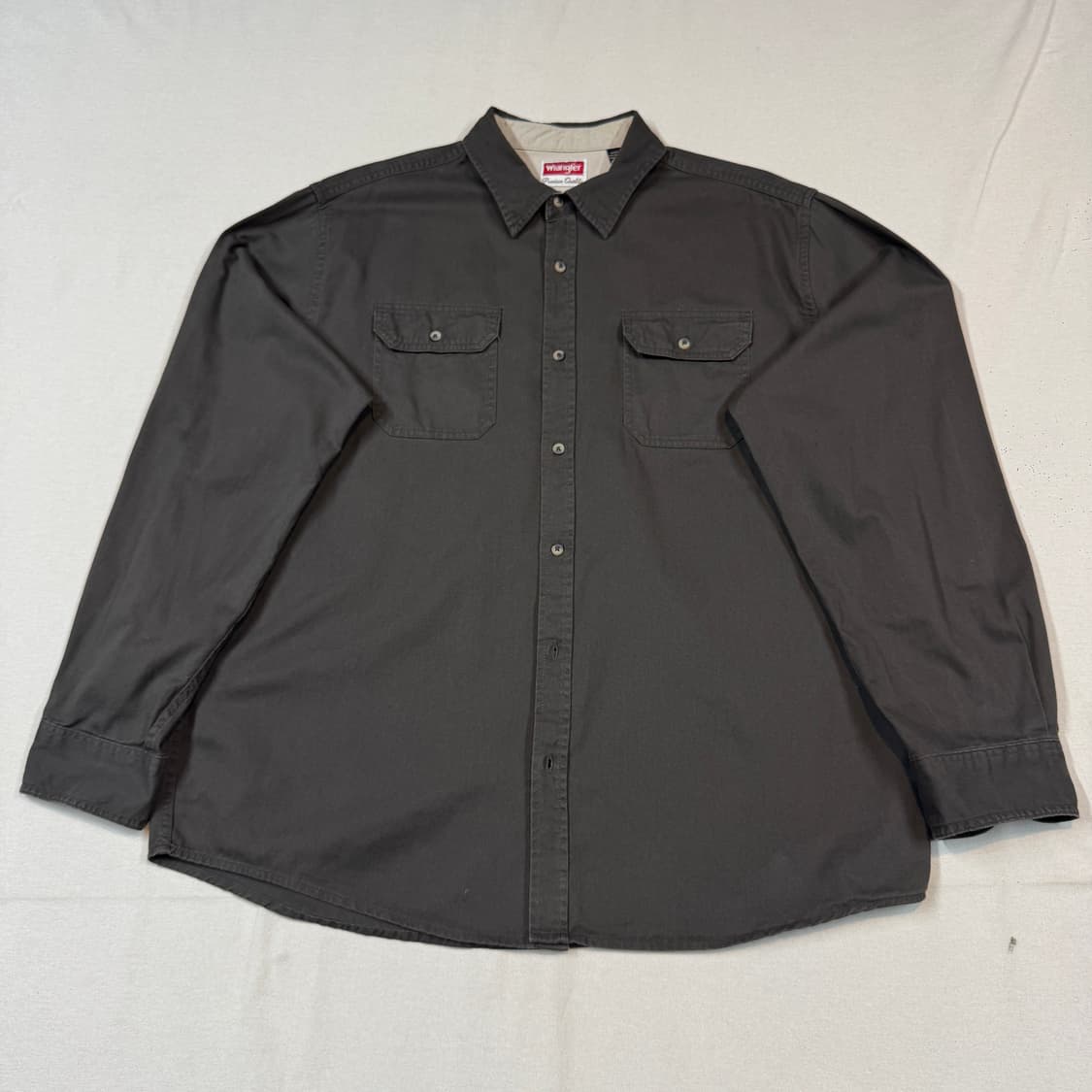 XL) Wrangler 랭글러 투포켓 워크웨어 코튼 셔츠 브라운 W3 상품이미지1