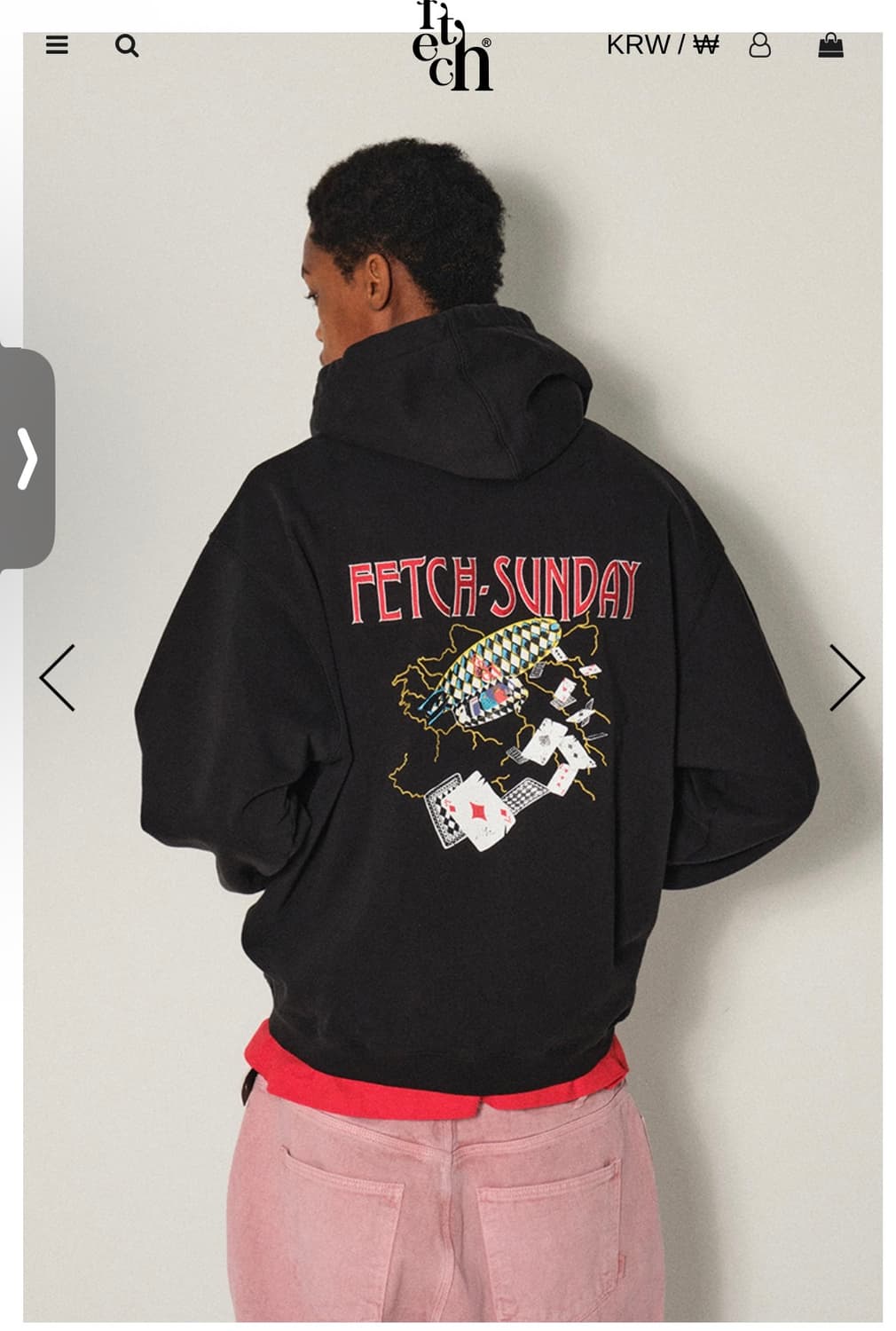 (쿄카 착용) Fetch Sunday AIRSHIP 후드집업 L 상품이미지7