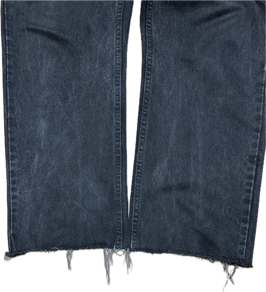 90s 리바이스 505 흑청 블랙진 오렌지탭 커팅진 상품이미지5