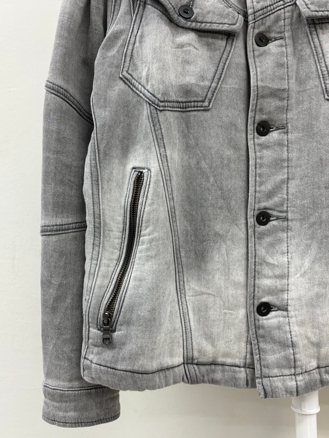 빈티지 흑청 데님 자켓 y2k 상품이미지7