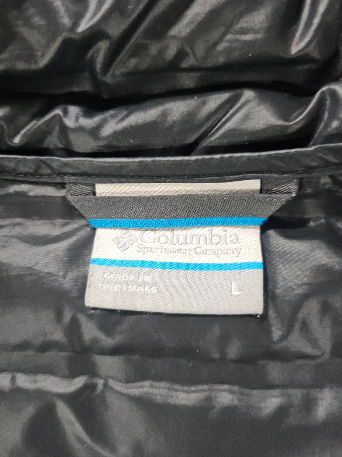 컬럼비아 블랙 경량 패딩 자켓  L 상품이미지3