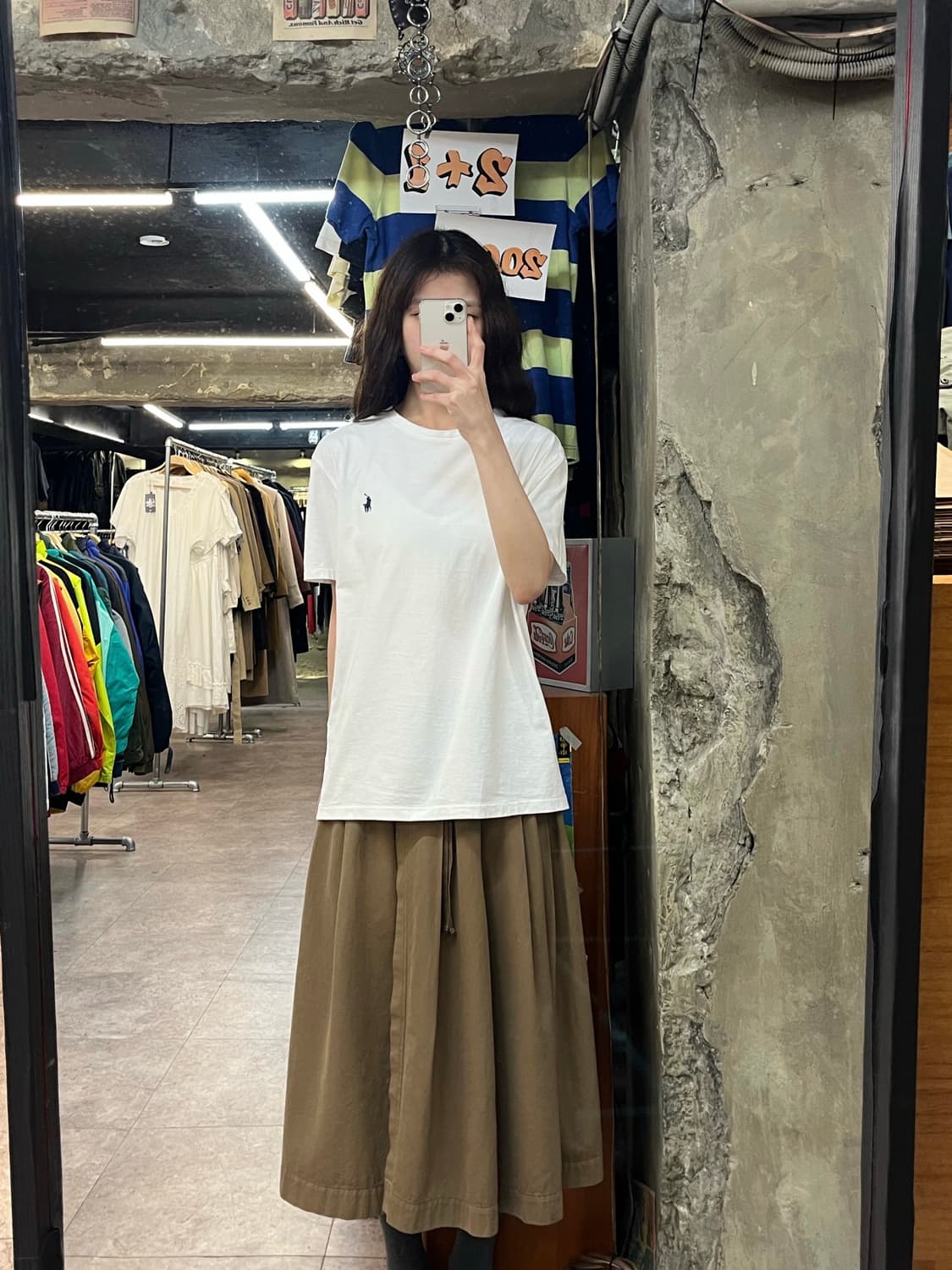 폴로 랄프로렌 베이직 반팔티 화이트 M #csz3804 상품이미지2