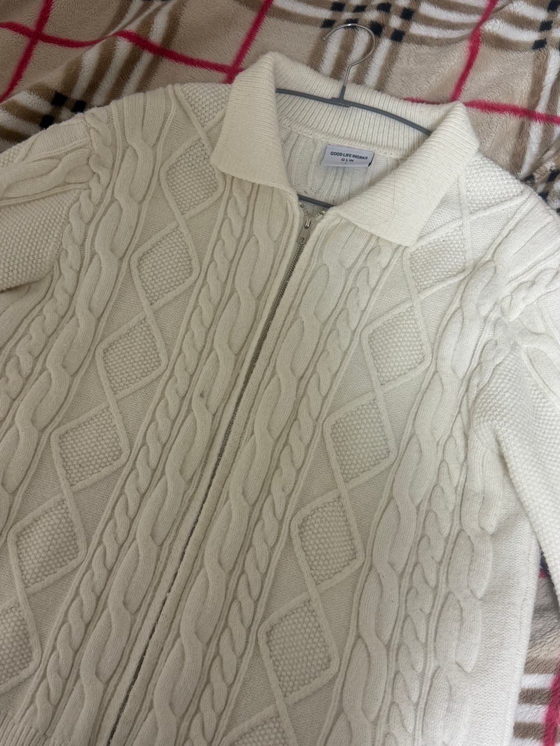 굿라이프웍스 니트집업 상품이미지1