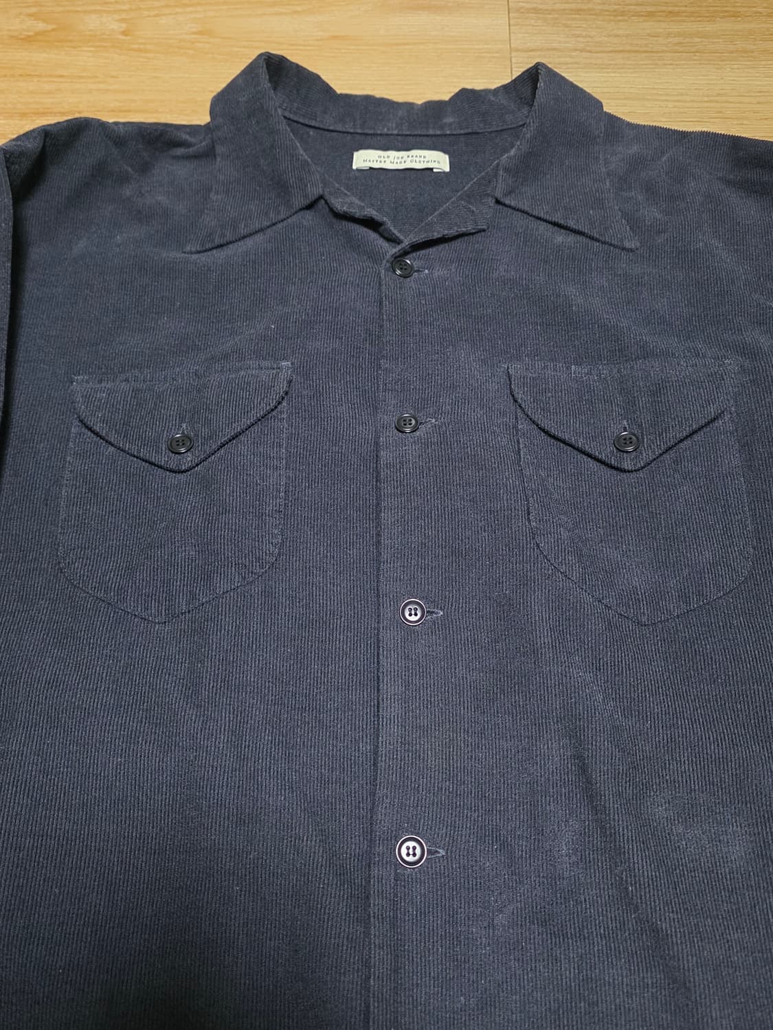 17 1/2size택포22만)22fw올드조 스왈로우 칼라셔츠 그라파이트 상품이미지4