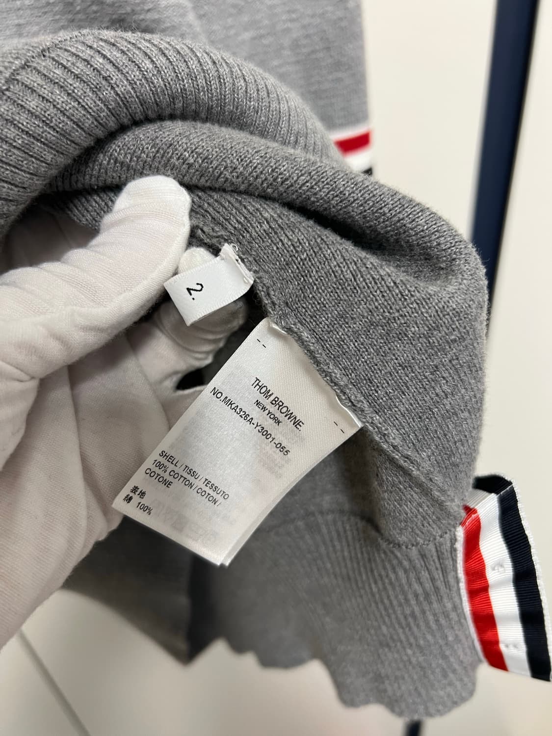 [2] 톰브라운 밀라노 스티치 암밴드 니트 상품이미지5
