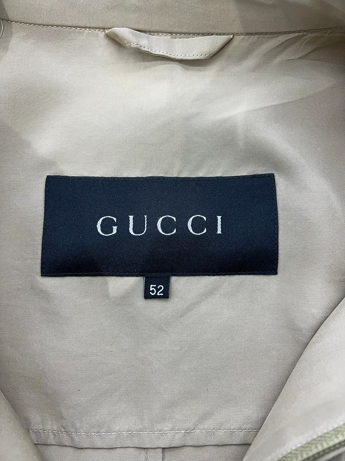 구찌 베이지 해링턴 플레인 블루종 자켓 상품이미지7