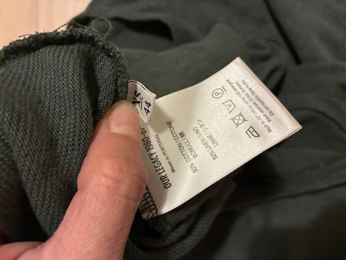 Our Legacy JAP T-Shirt 다크그린 — 새것 컨 상품이미지4