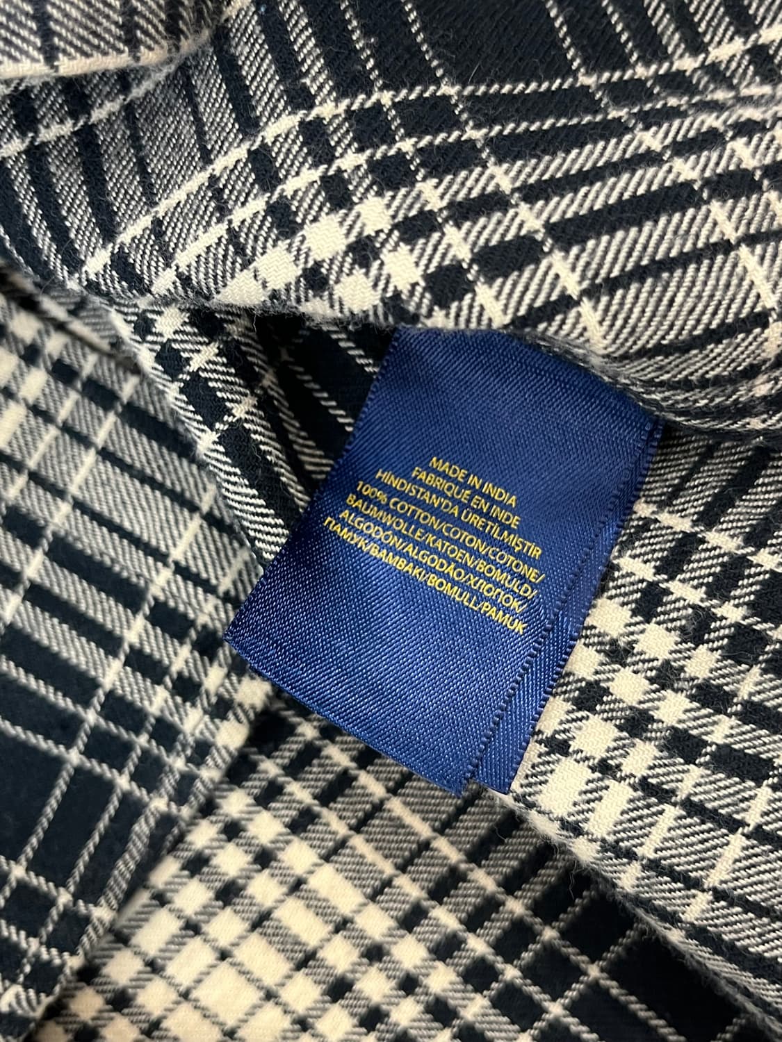 폴로 랄프로렌 체크 셔츠 블랙 L #csz1862 상품이미지5