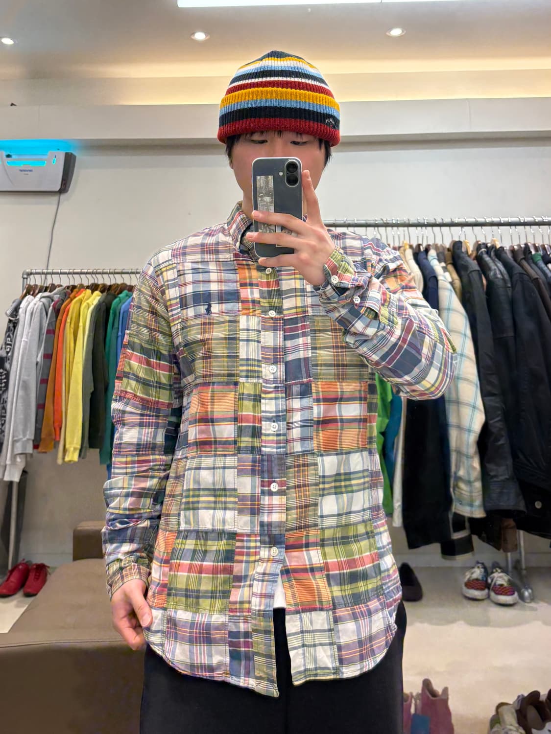 폴로 랄프로렌 패치워크 마드라스 셔츠 상품이미지7