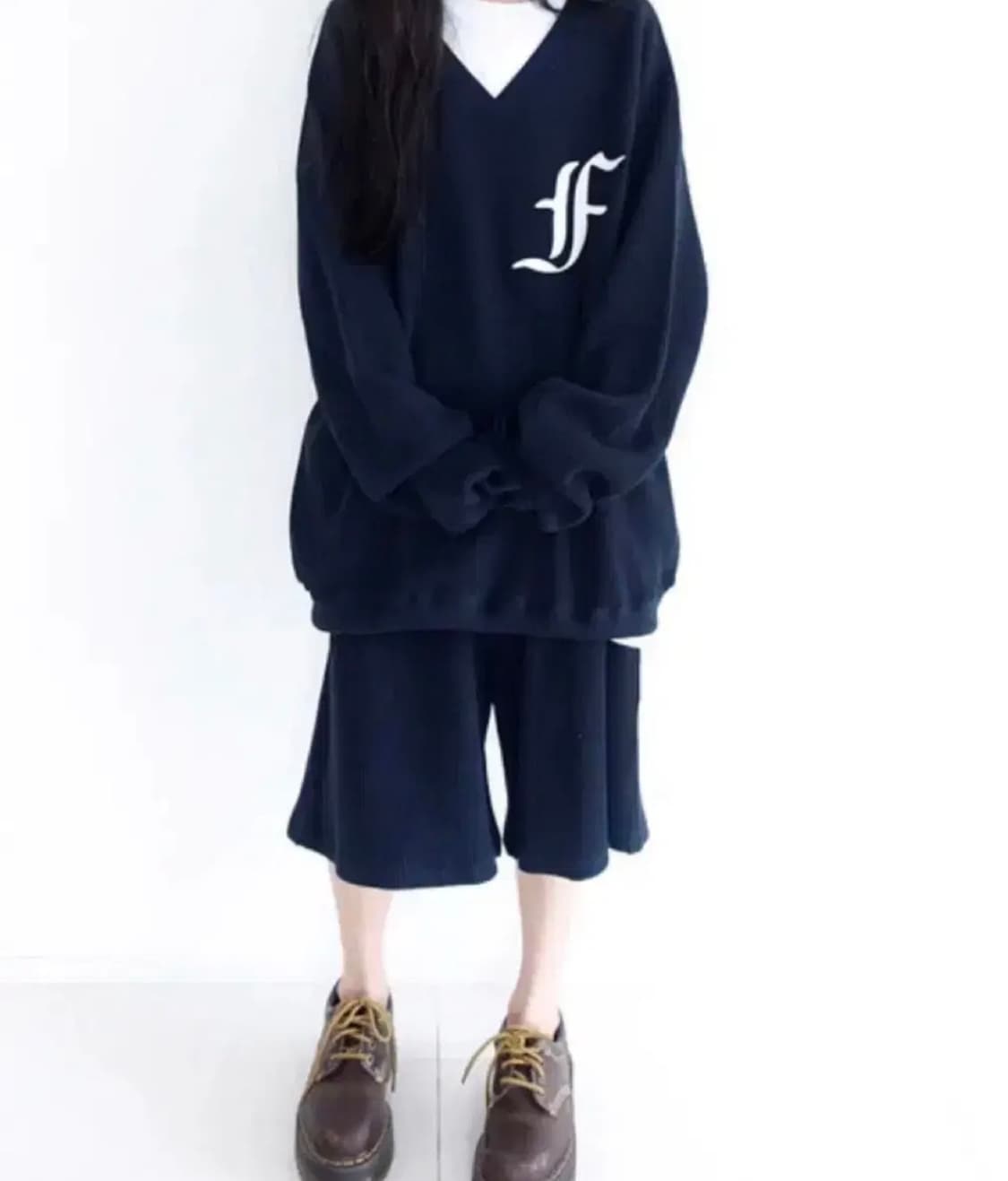 샵페어리 와플 버뮤다 팬츠 네이비 상품이미지1