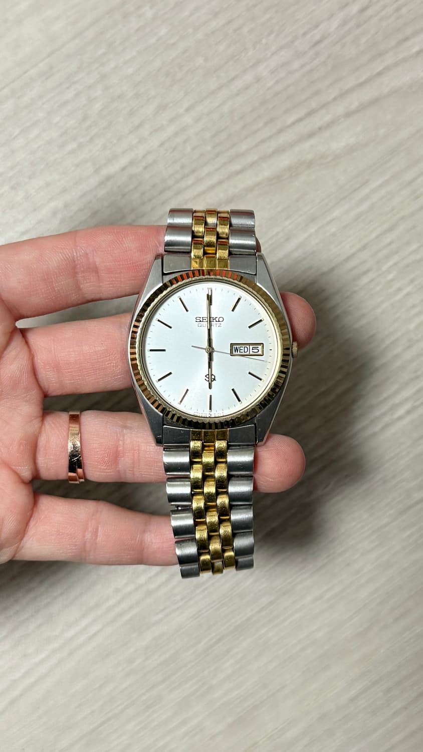 90's 세이코 Seiko SQ 5Y23-8A69 콤비 쿼츠 상품이미지1
