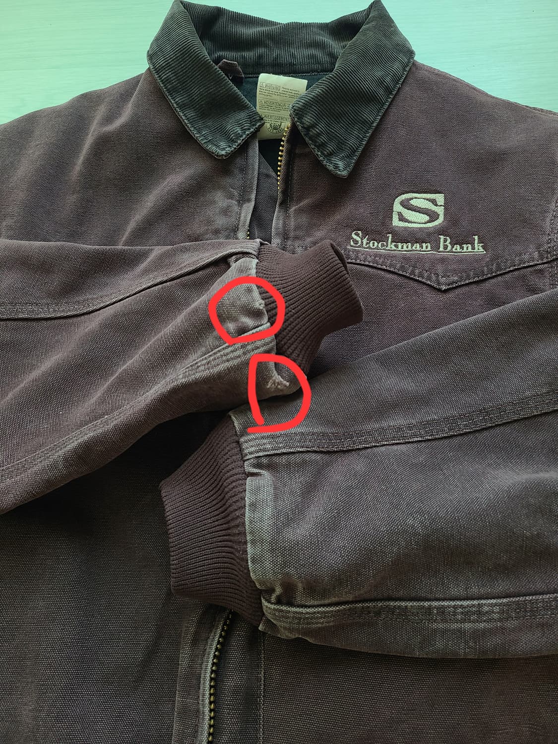 칼하트 j14 brg 버건디 산타페 자켓 상품이미지5