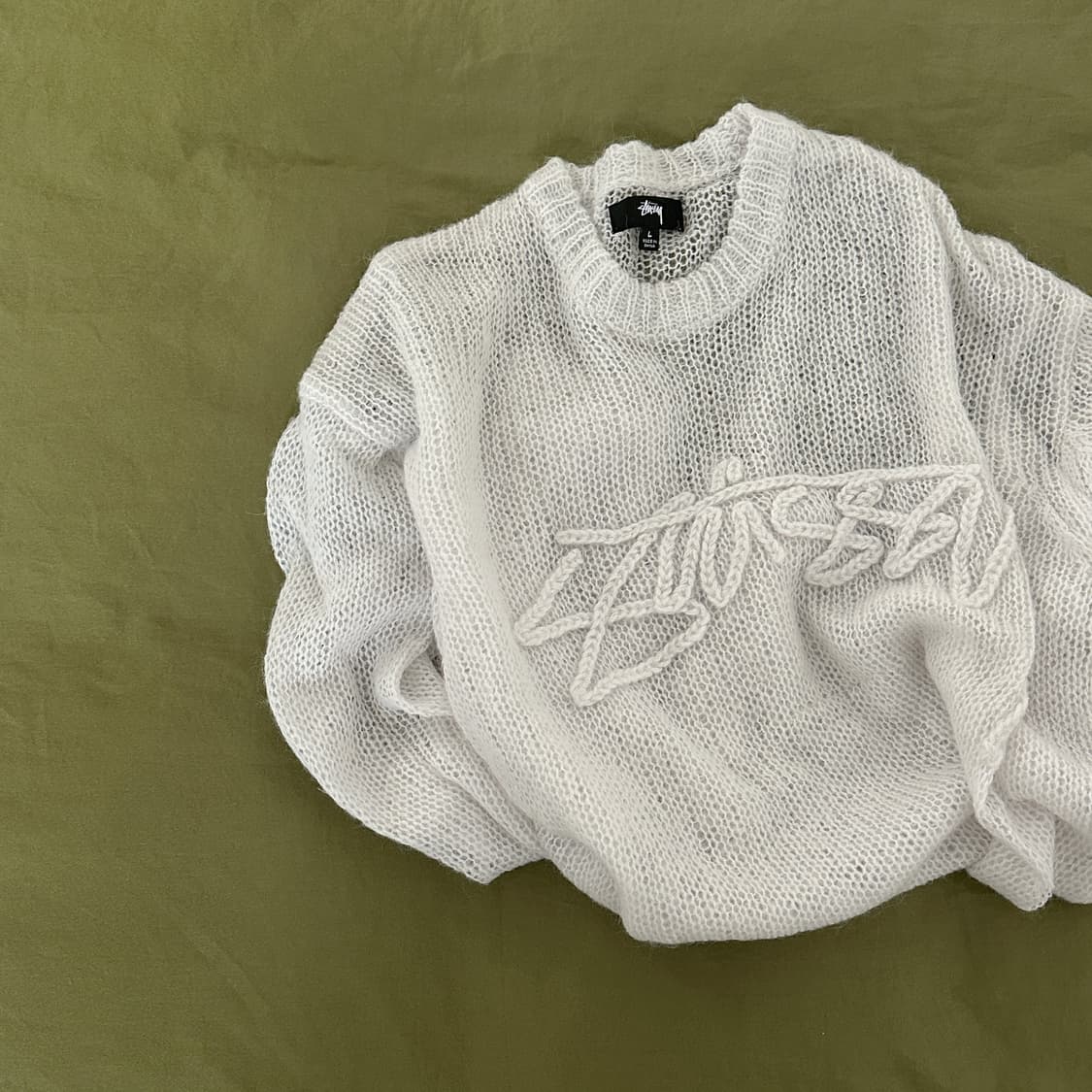 스투시 루즈 니트 로고 스웨터 본 상품이미지1