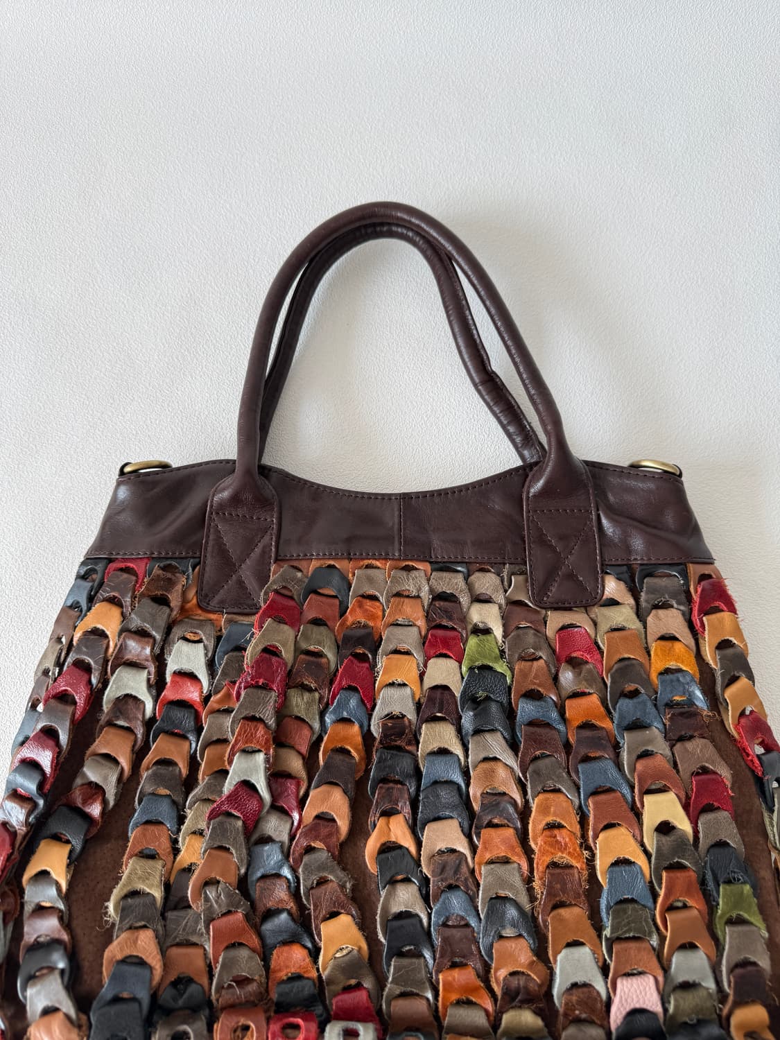 Pre owned 레더 토트백 상품이미지2