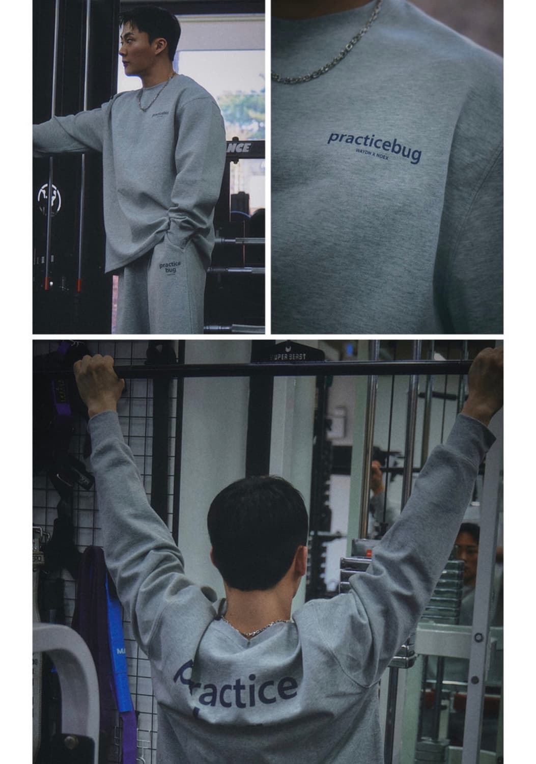 prtb 노익스강 프랙티스 버그 롱슬리브/버뮤다팬츠 세트 상품이미지2