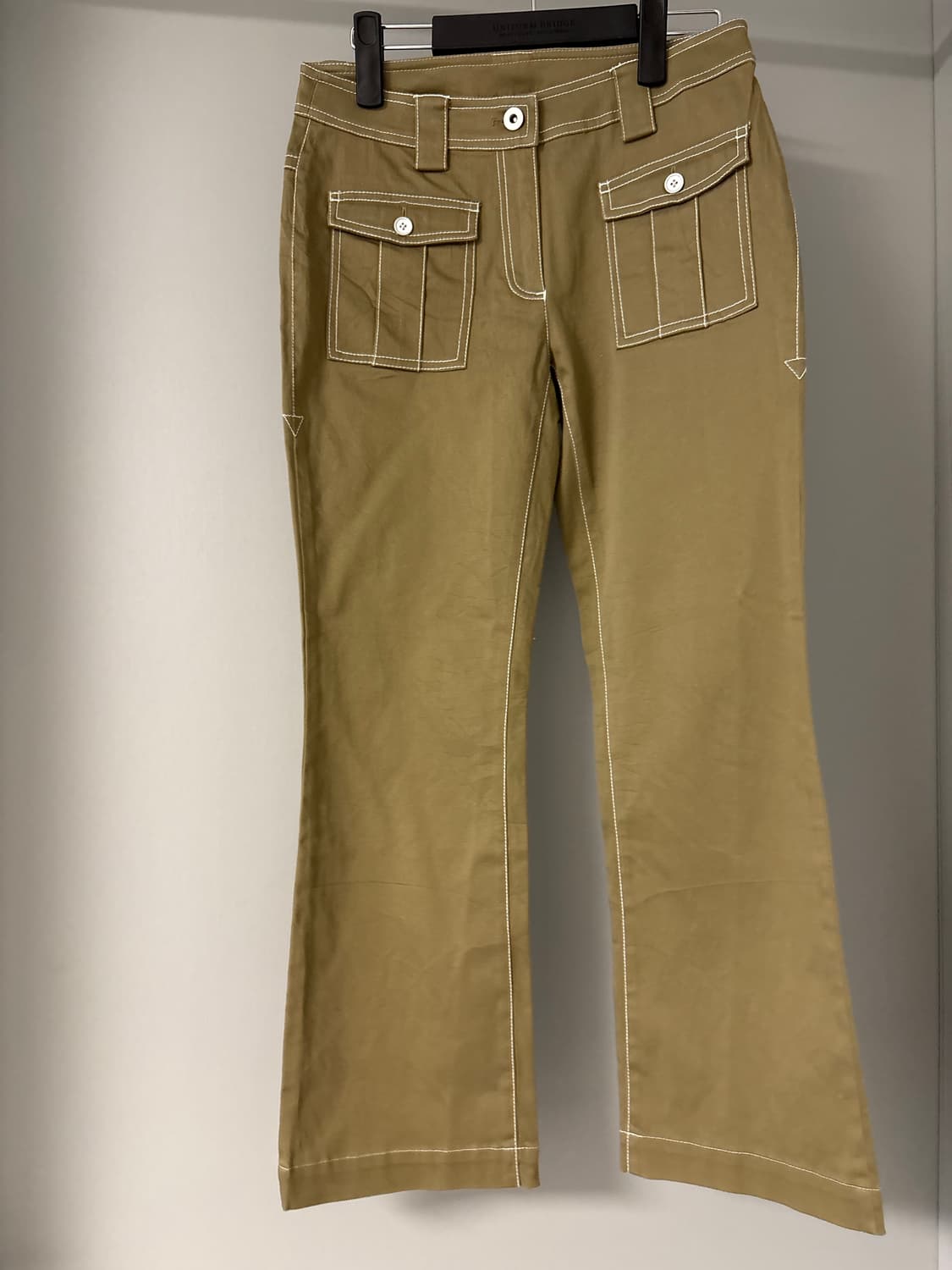 Callaway brwon stitch pants S 상품이미지1