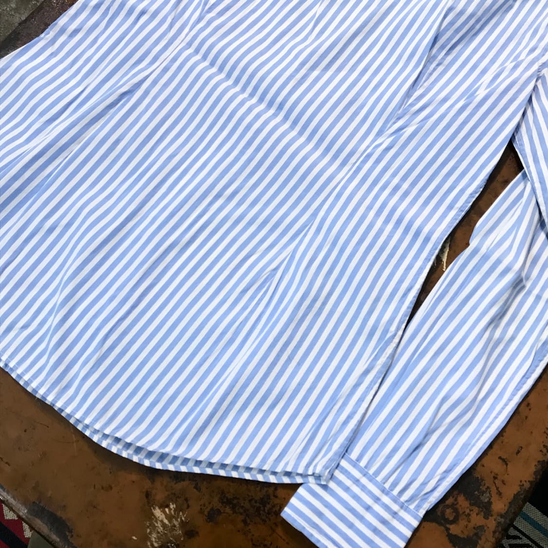 폴로랄프로렌 라이트 블루 스트라이프 코튼 셔츠 여성 55 사이즈 상품이미지4