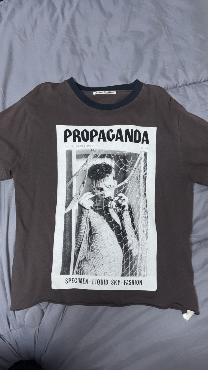 아크네스튜디오 프로파간다 프린팅 반팔 티셔츠 xs사이즈 상품이미지1
