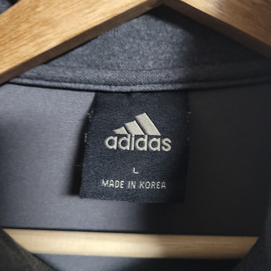 (L) ADIDAS 아디다스 삼선 트랙탑 져지 다크그레이 상품이미지2