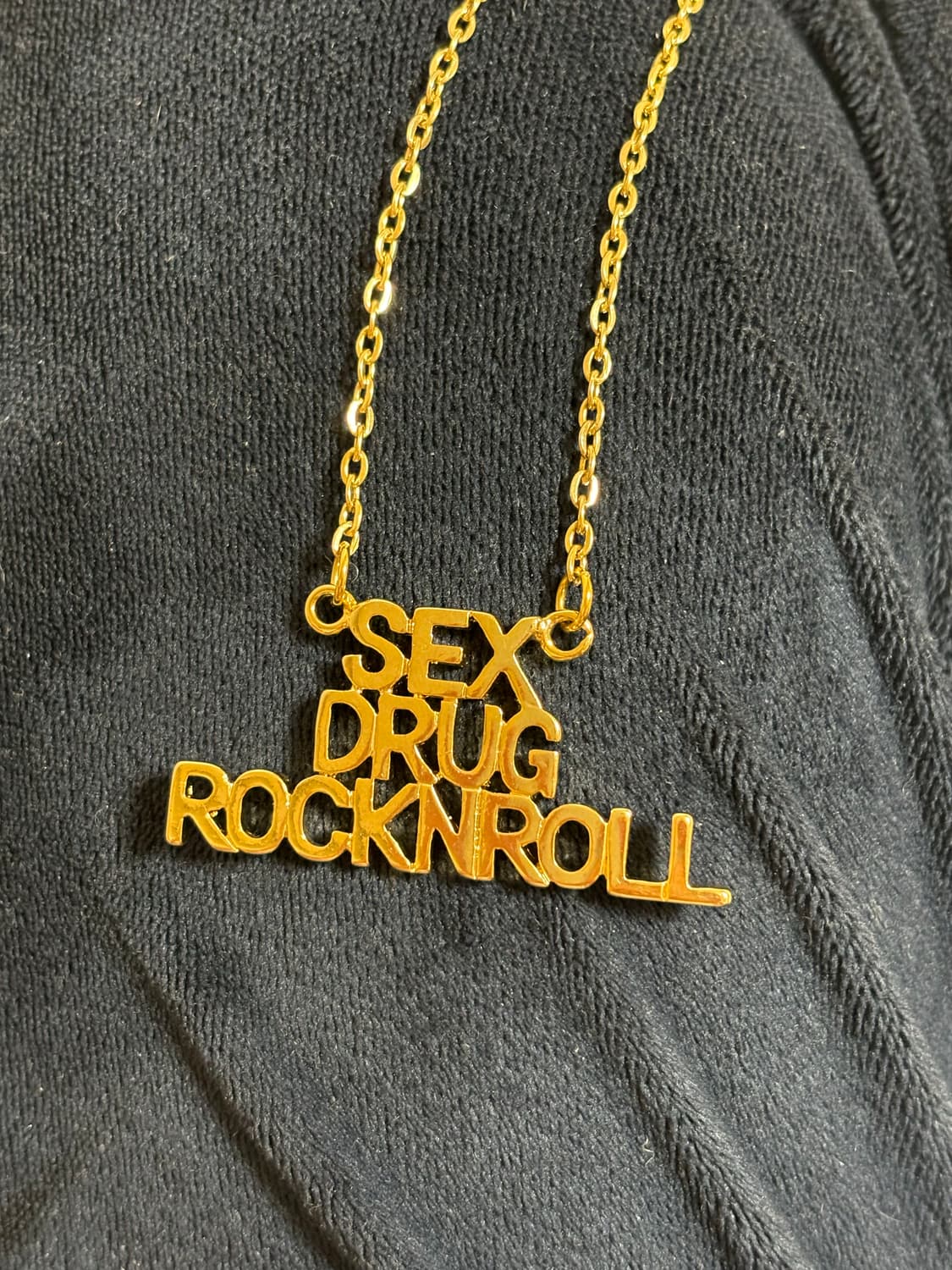 오네갸루 y2k 레터링 골드 목걸이 빈티지 갸루 체인 상품이미지1