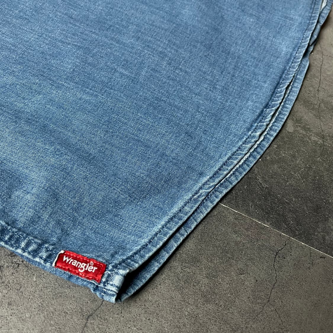 WRANGLER 랭글러 빈티지 데님 코튼 셔츠 A00470 상품이미지8