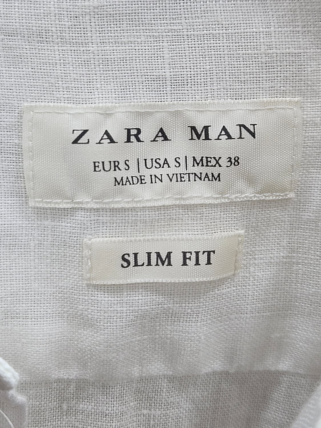 자라 ZARA MAN 슬림핏 린넨셔츠 S 상품이미지3
