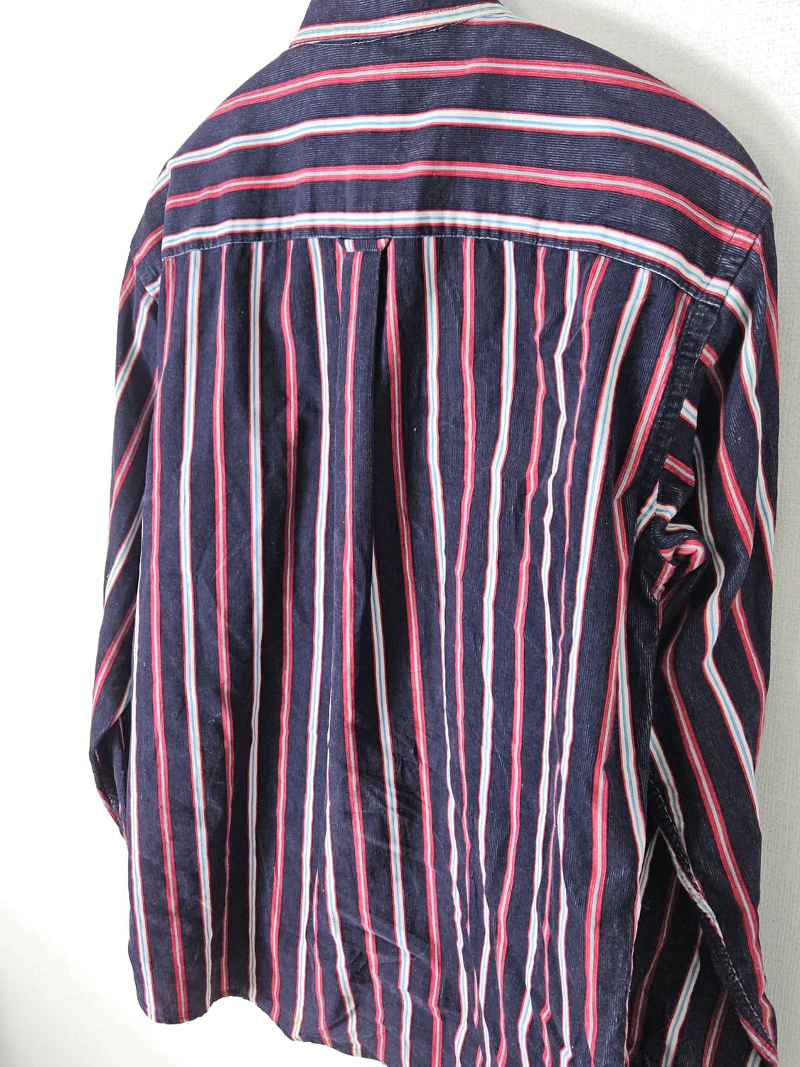 라코스테 스웨이드 셔츠 스트라이프 레드블랙 남성 95 상품이미지6