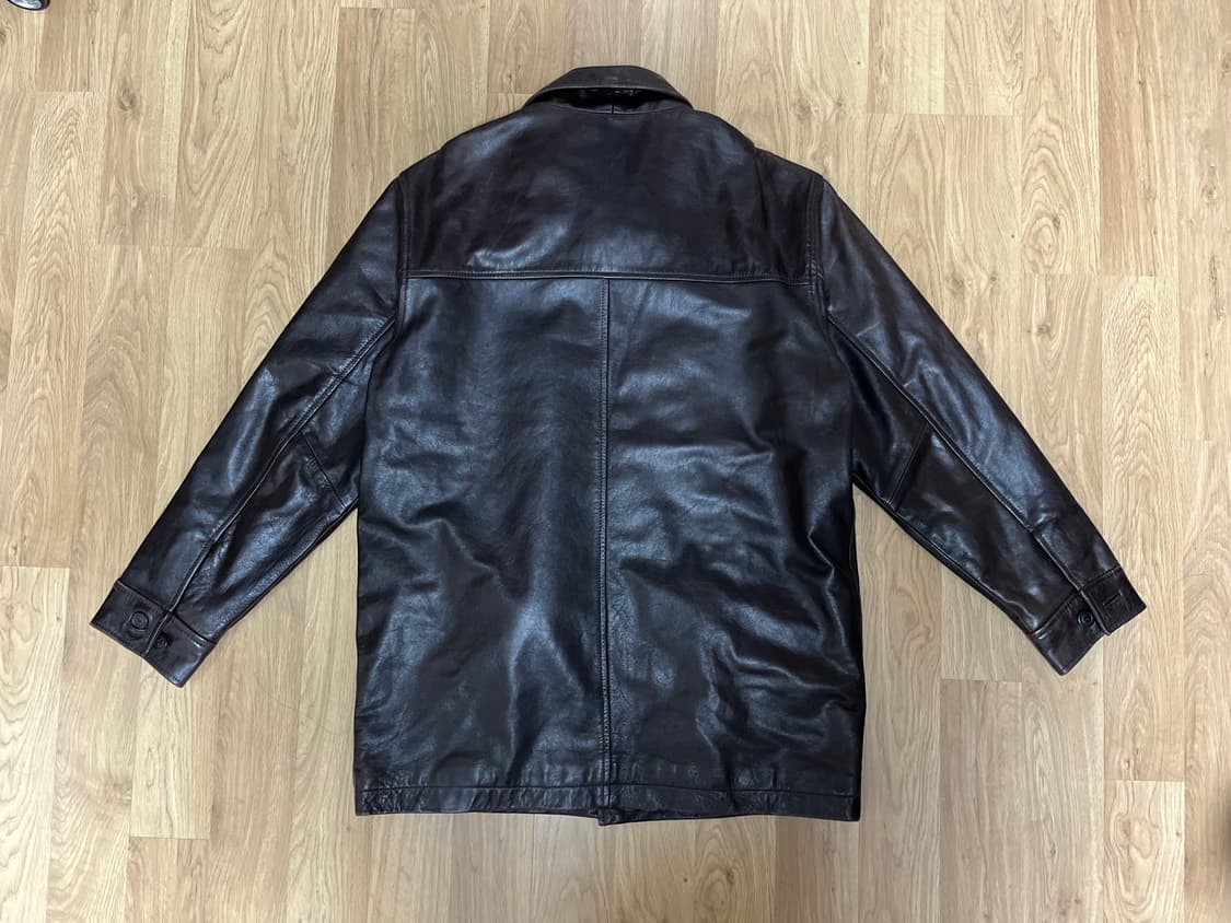 90s 올드 갭 old gap 레더 카코트 다크 브라운 상품이미지3