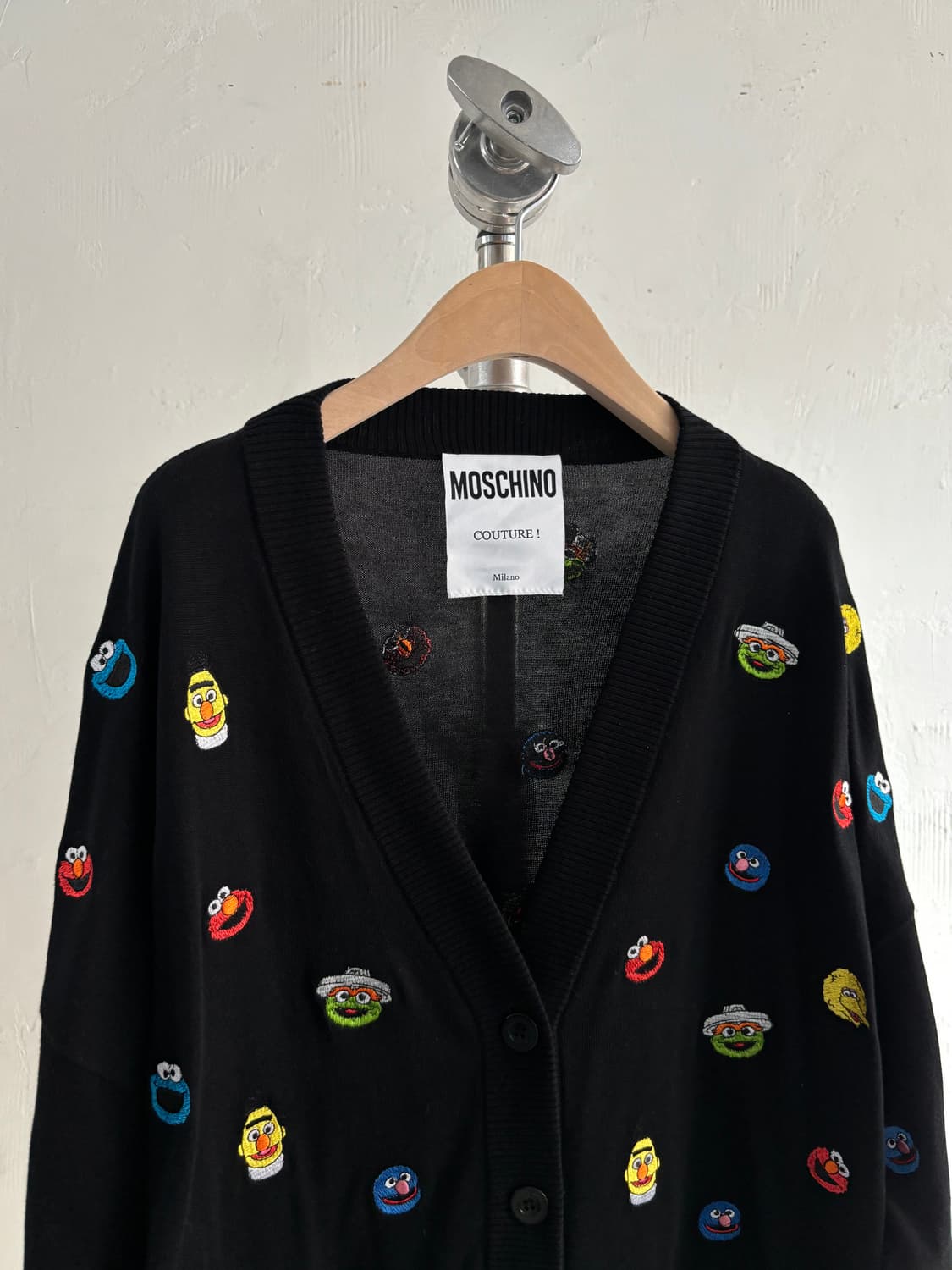 Moschino 모스키노 x 세사미 스트리트 블랙 가디건 상품이미지2