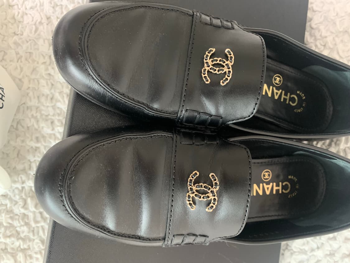 [정품] 샤넬 19 체인 모카신 로퍼 G35067 / 37사이즈 상품이미지7