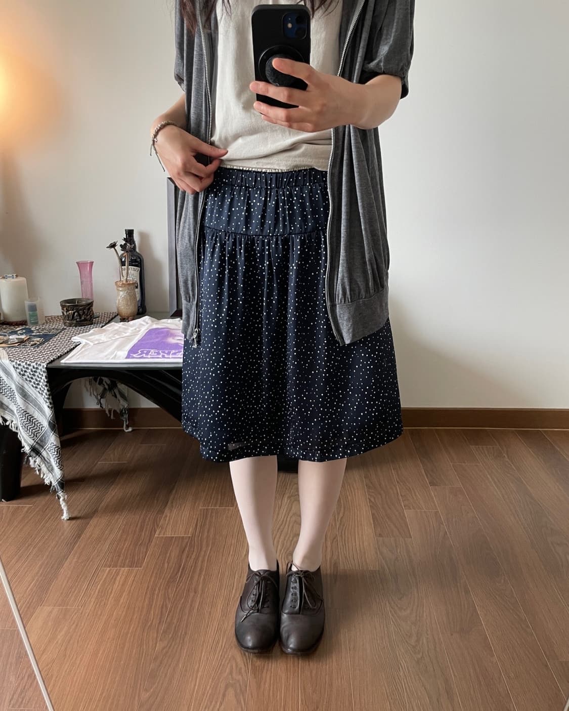 dot midi skirt 상품이미지6