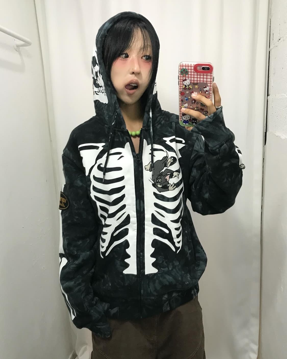 Vanson X Tom&Jerry Bone Hood Zip-Up 상품이미지6