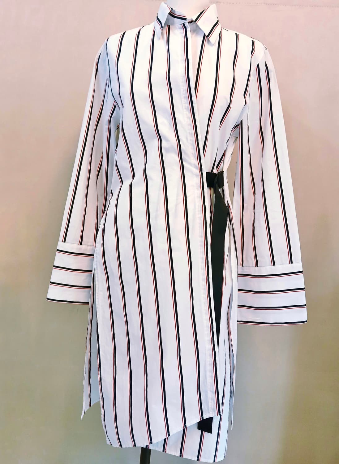 앤더슨벨 MIA 더블 랩 스트라이프 롱 셔츠 상품이미지1