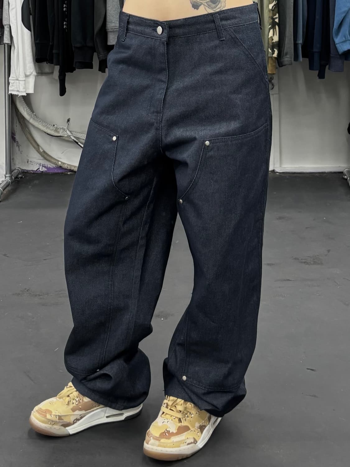 VTG 더블니 데님팬츠 상품이미지1